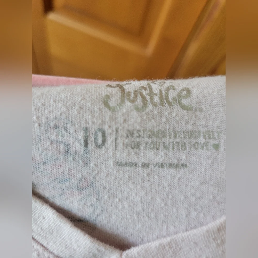 Justice Pink Ice Cream And Sprinkles Print Kids Tee 10